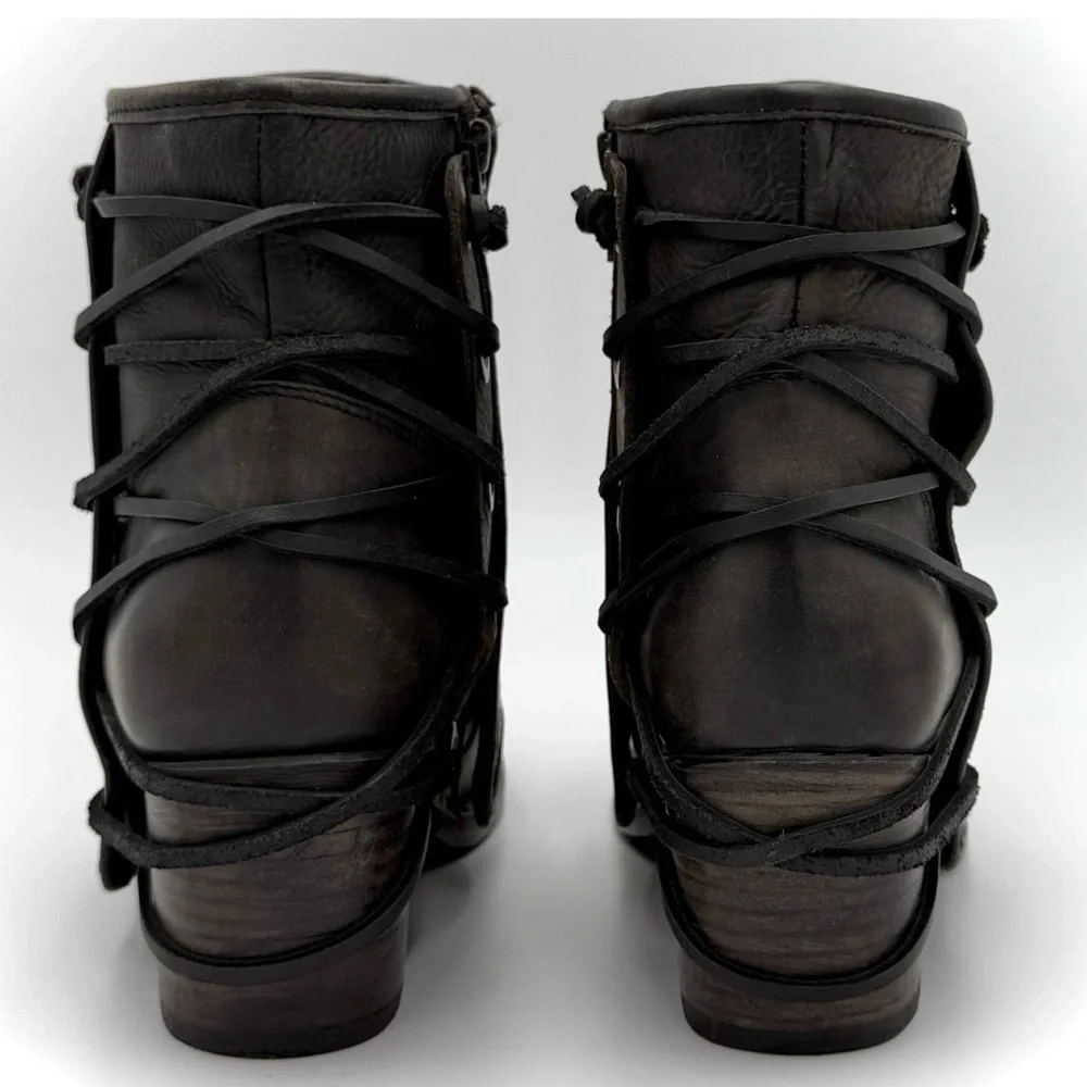 Freebird Cedrick | Black | Sz 8 - Women’s Leather Booties EUC - Picture 6 of 11